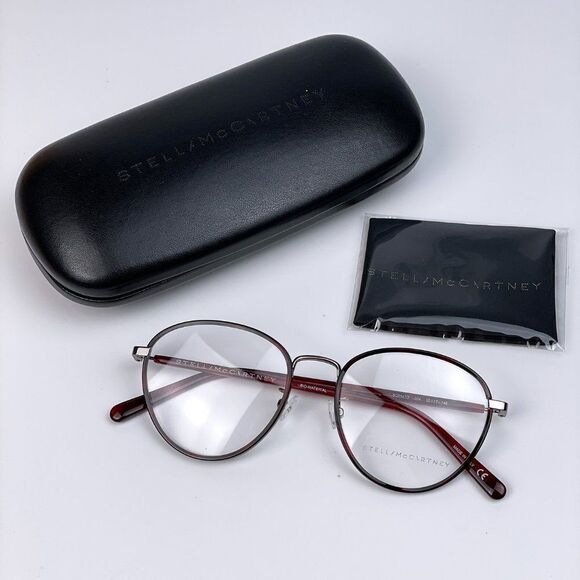 NEW Stella McCartney SC0147O 004 Women Mc Cartney Round Metal Eyeglasses - Picture 2 of 8